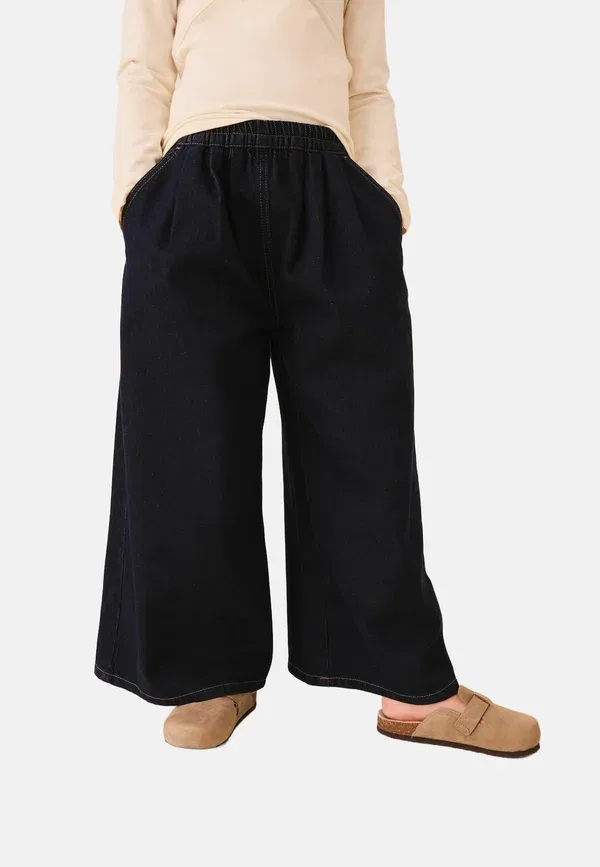 Джинсы деним Regular fit - pull on wide leg jeans - relaxed fit jeans Next Blue Rinse Wash Denim, синий — фото 2