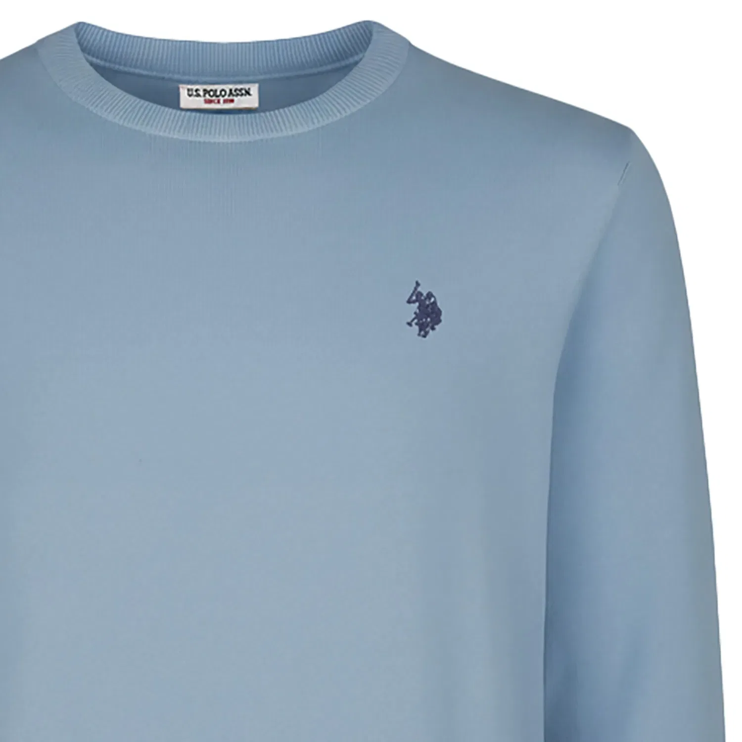 Пуловер вязаный, светло-синий U.S. Polo Assn. — фото 2