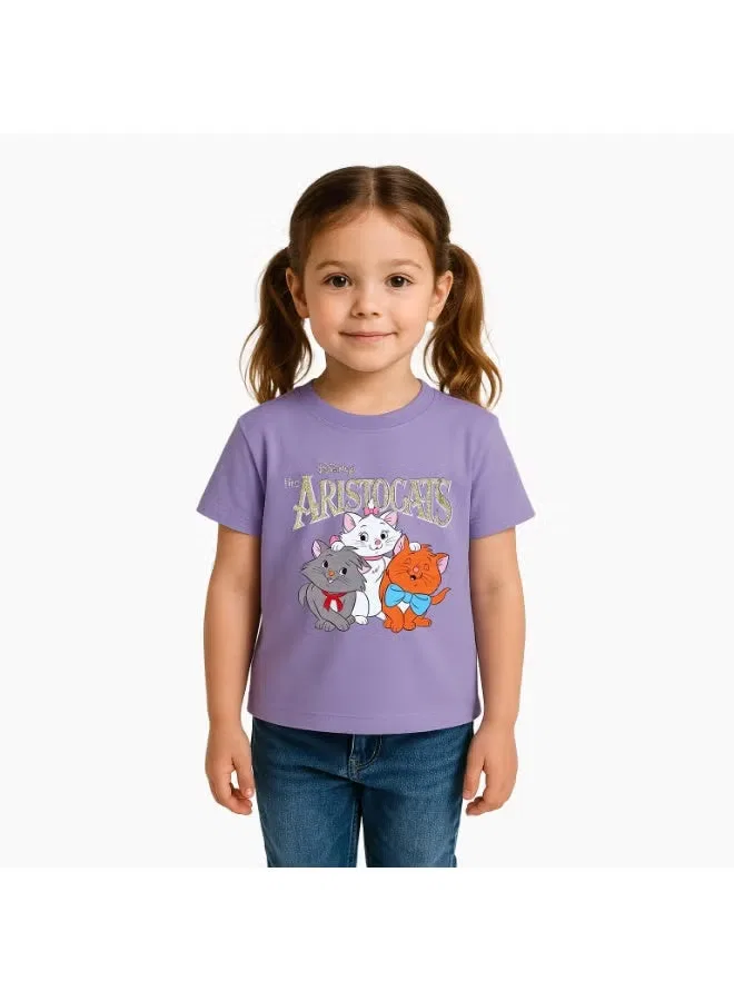 Футболка с принтом Disney Aristocat, фиолетовый
