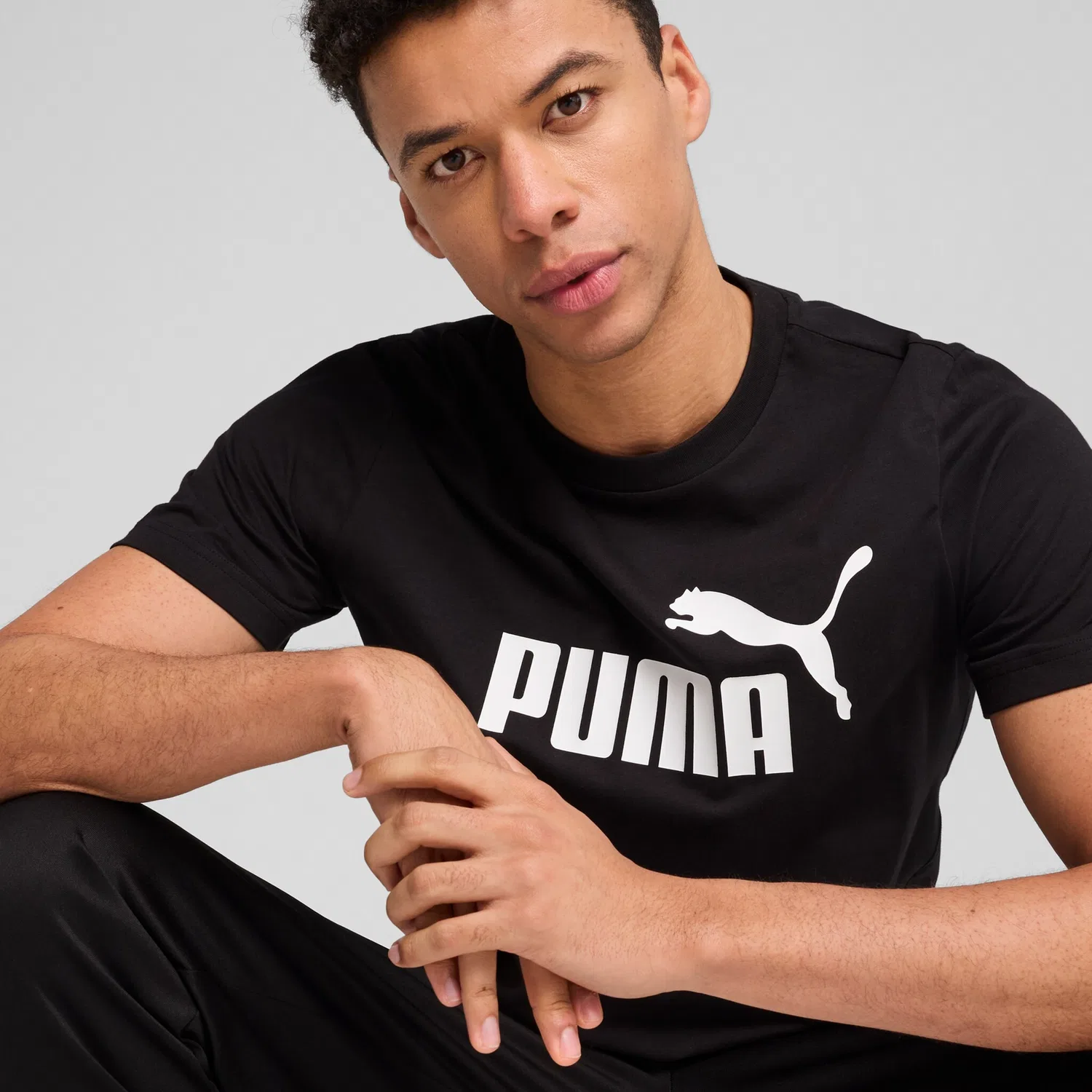 Детская футболка с логотипом PUMA, Black — фото 4