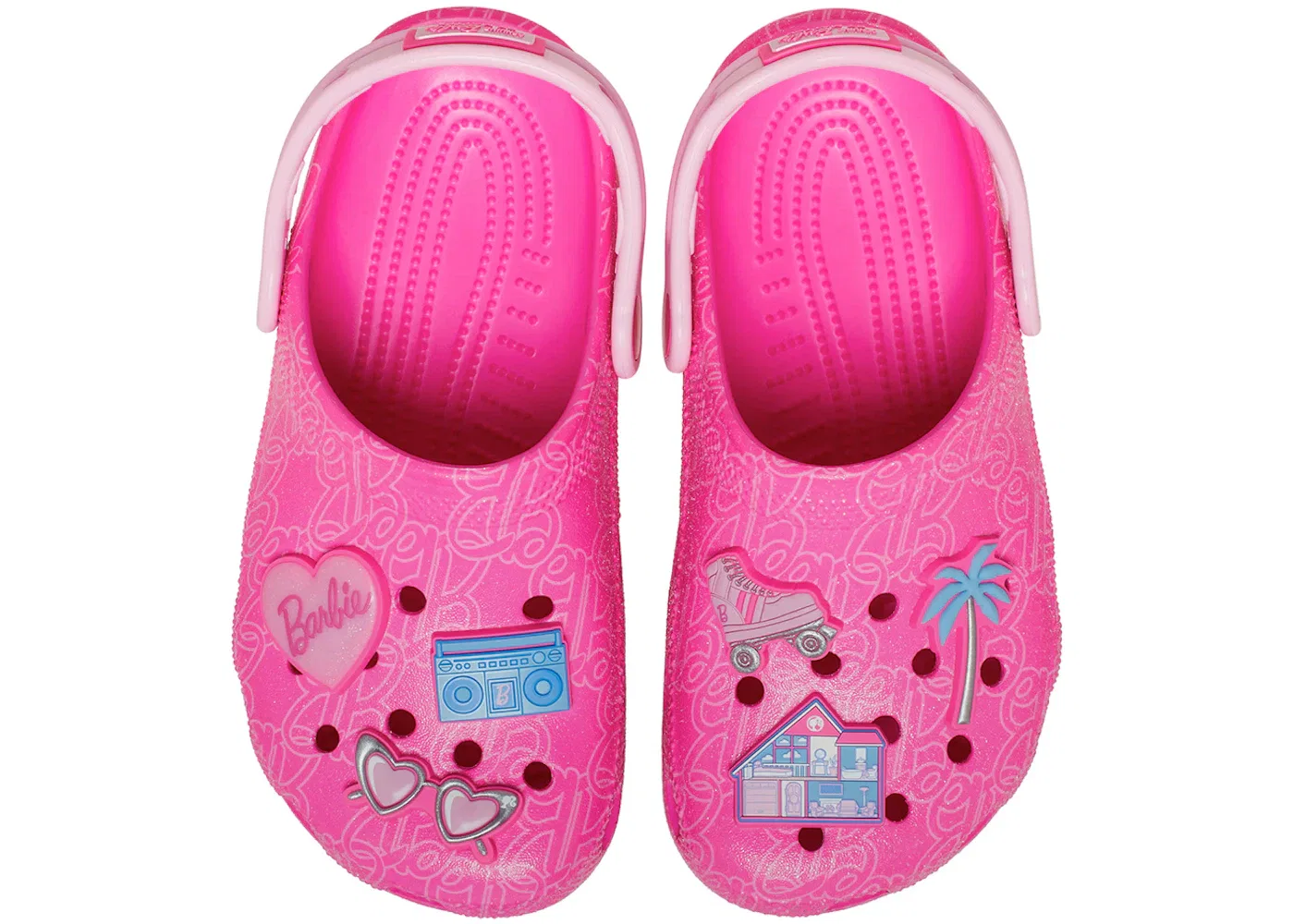 Детские сабо-клоги Crocs Classic Clog Barbie, Pink — фото 2