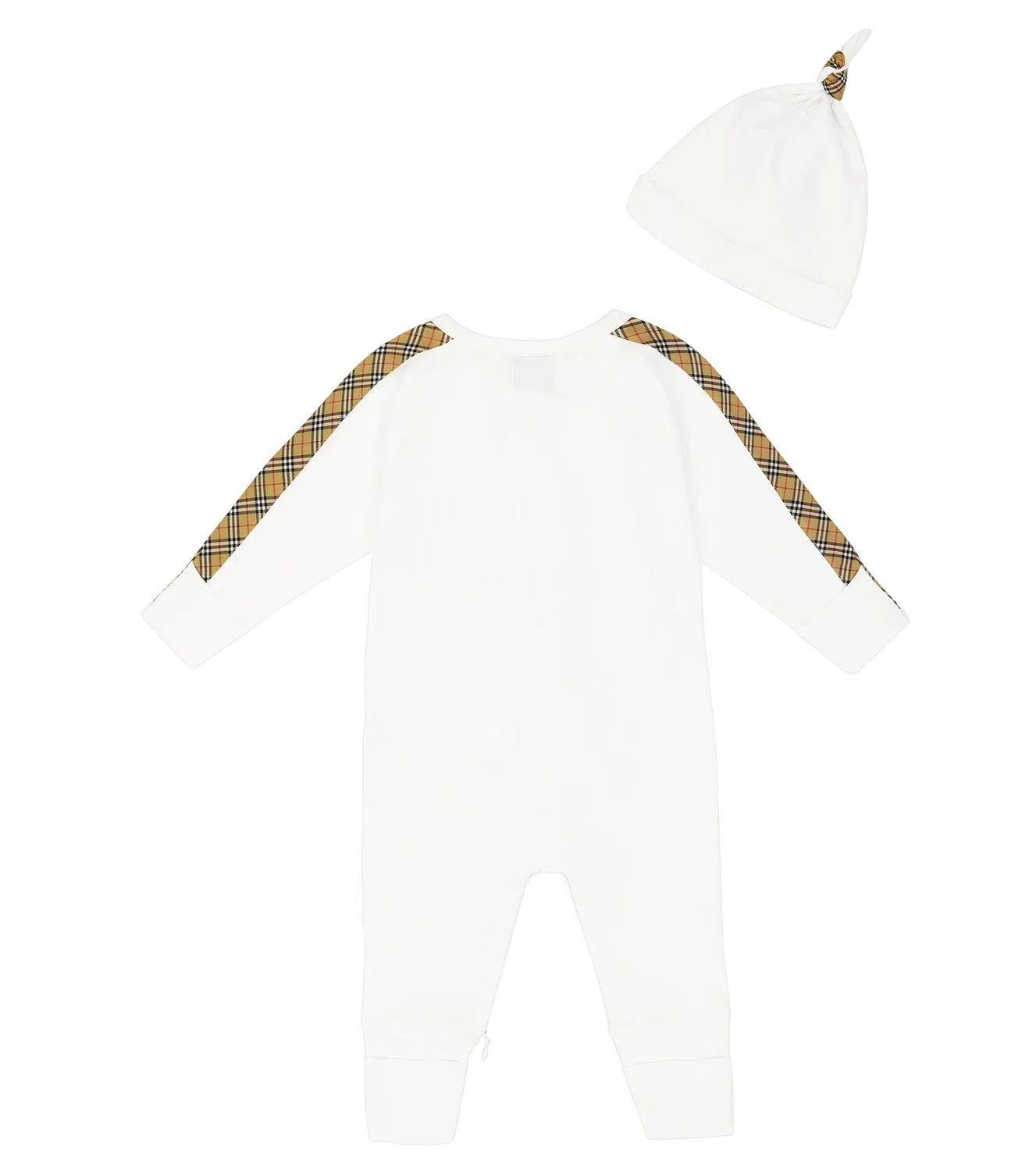 Комплект для малыша с длинным рукавом Burberry Kids, белый — фото 4