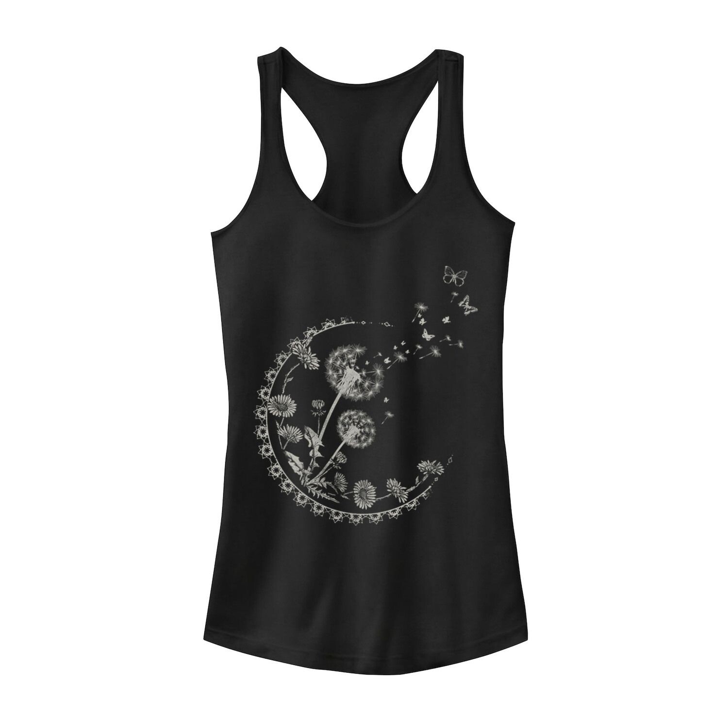 

Детская майка Dandelion Moon Artsy Flowers, черный