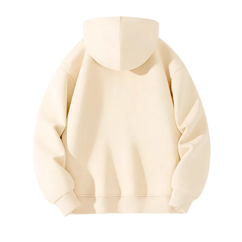 Детский утепленный свитшот на флисе с капюшоном Lambswool Pullover Hooded Tonlion, Бежевый — фото 3
