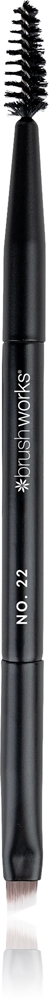 

Двусторонняя щеточка для бровей и шпуля Brushworks, no. 22