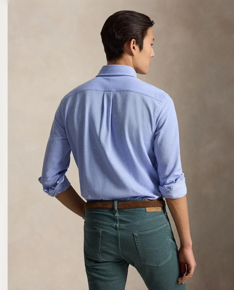 Мужская рубашка оксфорд Regular Fit Polo Ralph Lauren, Azul Claro — фото 2