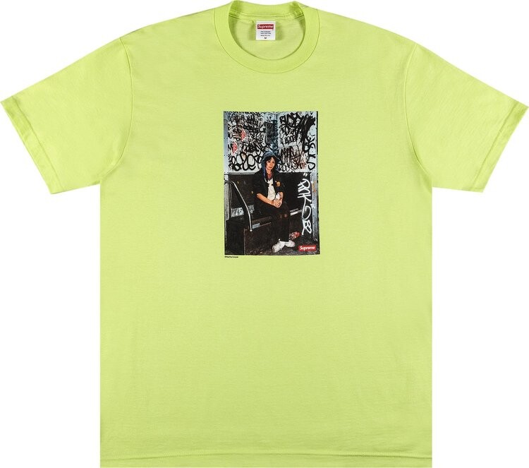 

Футболка Supreme x Lady Pink Tee 'Neon Green', зеленый