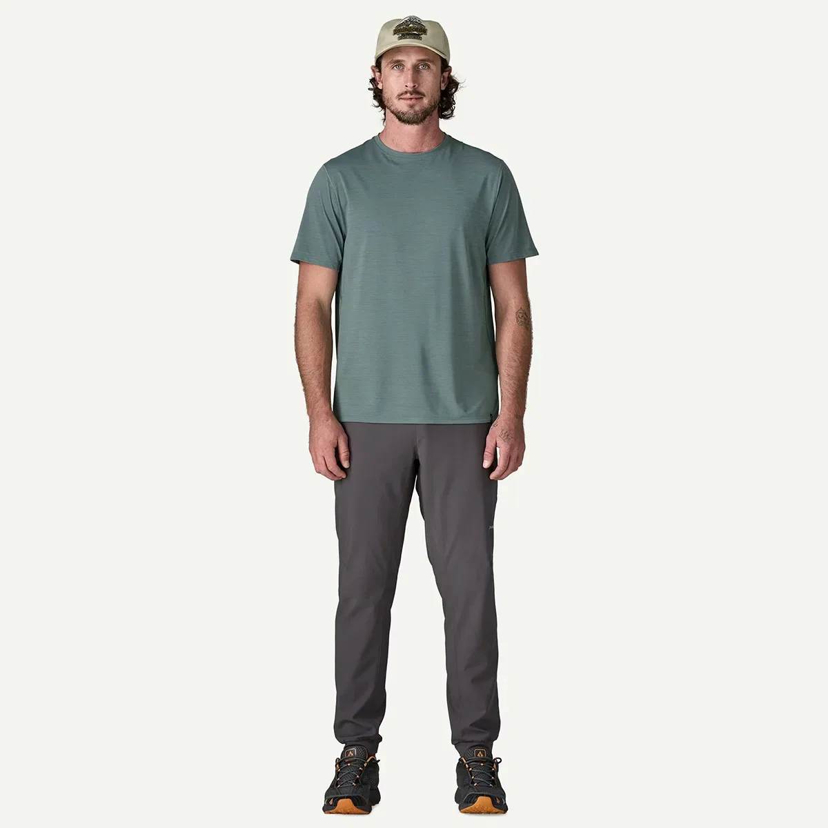 Мужская футболка с коротким рукавом Capilene Cool Ultra Shirt Patagonia, Blue Sage/Light Blue Sage X-Dye — фото 4