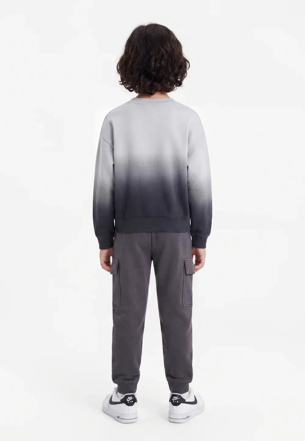 Толстовка Nike Sportswear, Smoke Grey/Black/White — фото 2