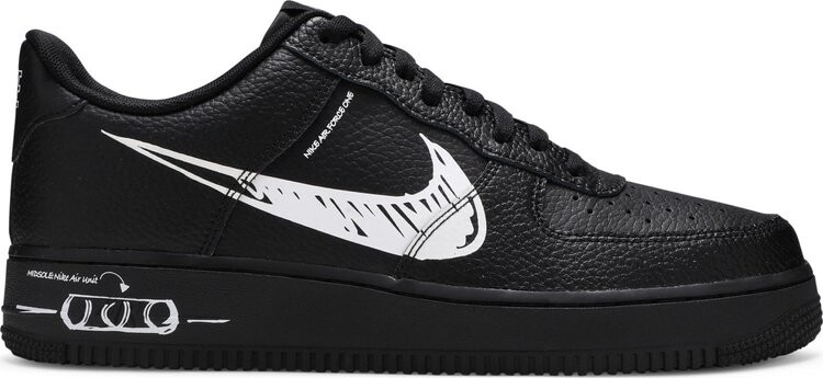 

Кроссовки Nike Air Force 1 Low 'Sketch', черный