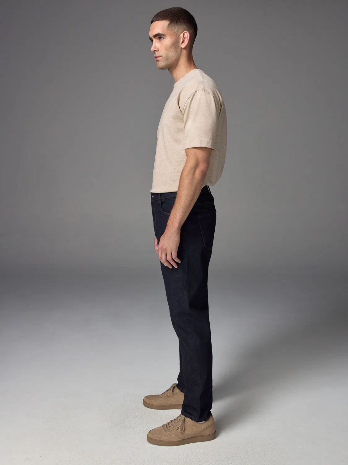 Джинсы классические, зауженные Next, Blue Indigo Rinse — фото 3