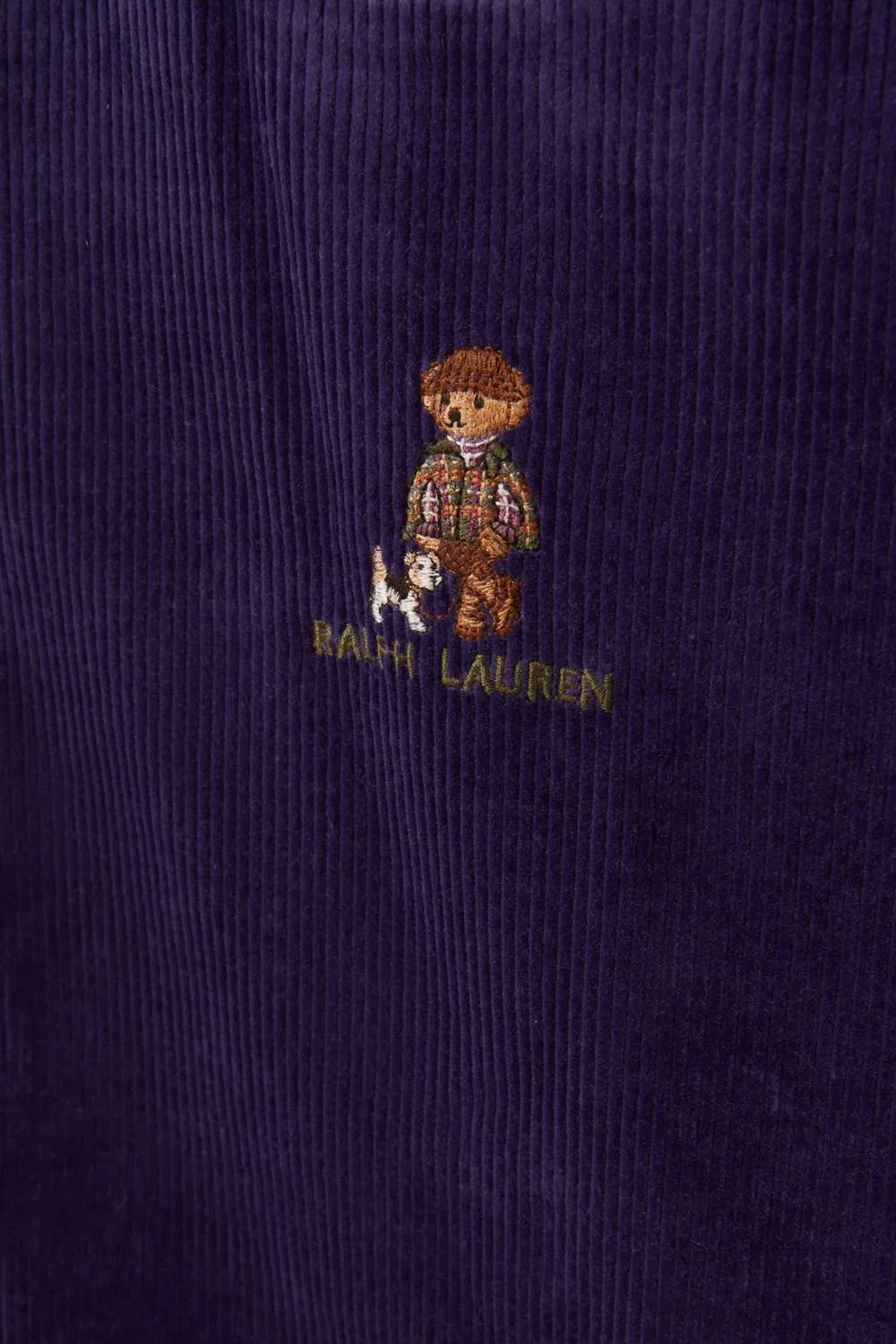 Платье из хлопкового вельвета с принтом Polo Bear Polo Ralph Lauren — фото 3