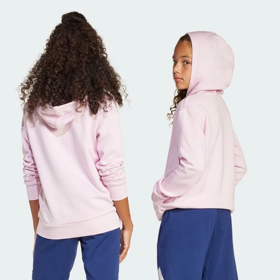 Худи детское с длинным рукавом Sportswear JC9773 Essentials Hoodie Kids adidas, Розово-белый — фото 3
