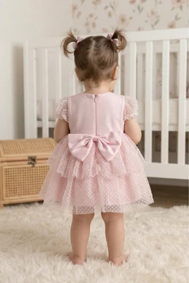 Детское платье для девочек с принтом Eray Kids, Pink — фото 4