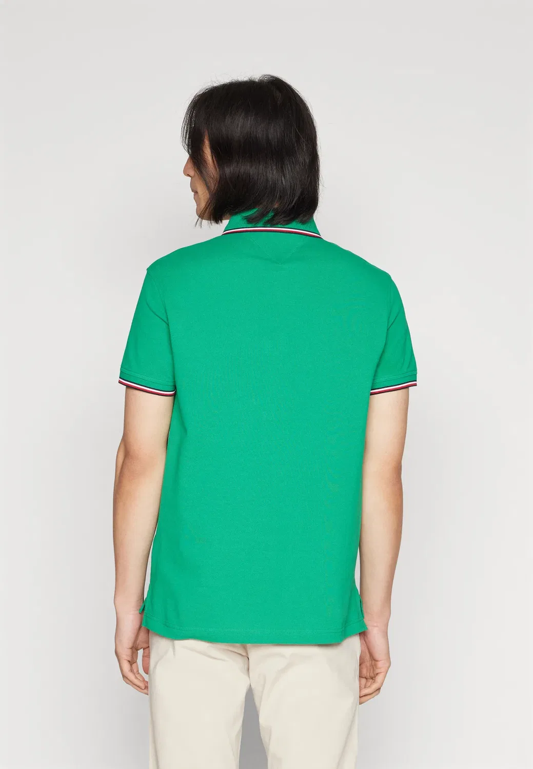 Узкая рубашка-поло с отворотом Tommy Hilfiger, Olympic Green — фото 3
