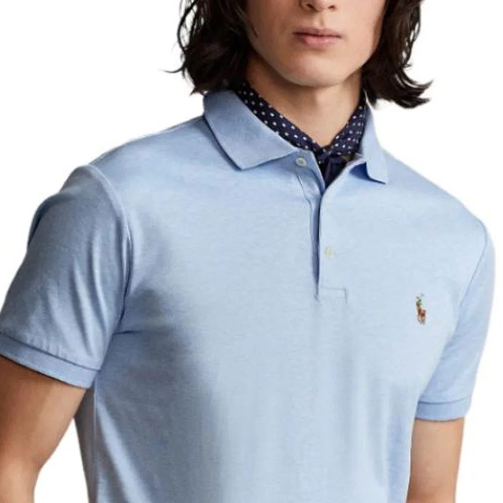 Мужское поло Polo Ralph Lauren, Classic Version, Blue — фото 4