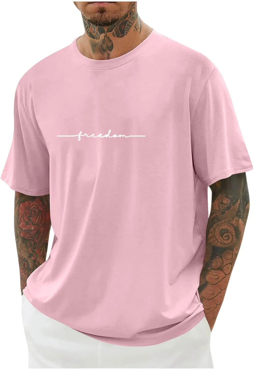 Мужская футболка с коротким рукавом Basic Tees, Pink
