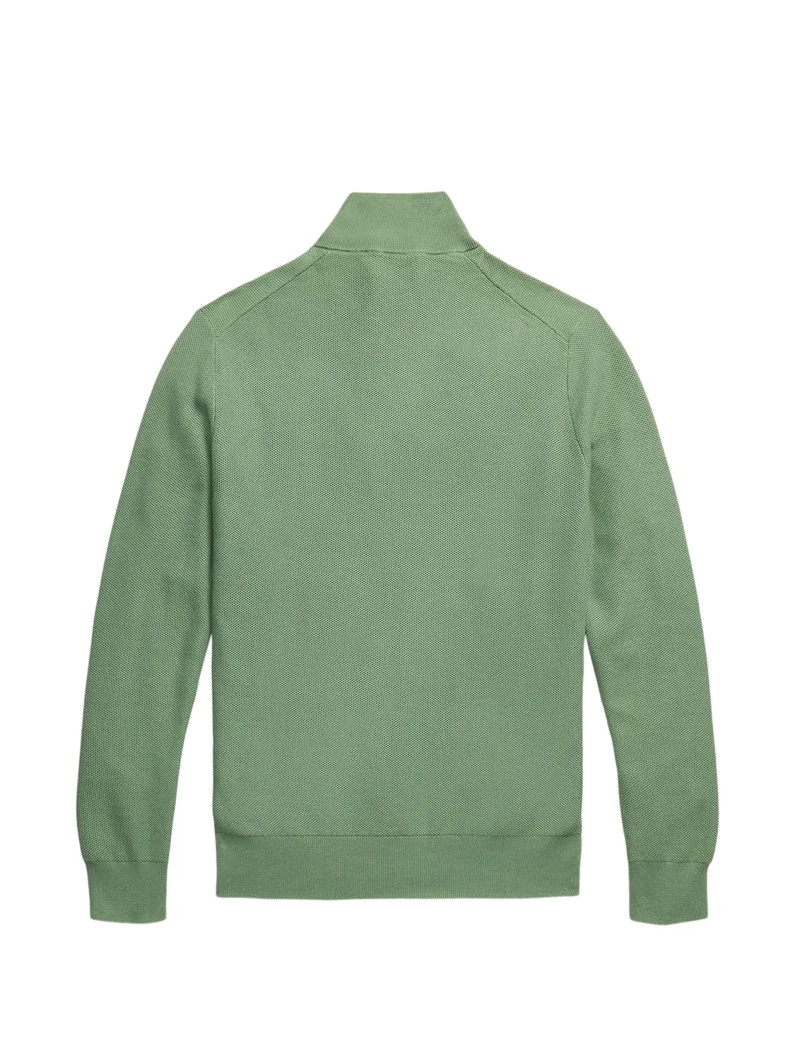 Джемпер вафельной вязки из хлопка Polo Ralph Lauren, зеленый — фото 2