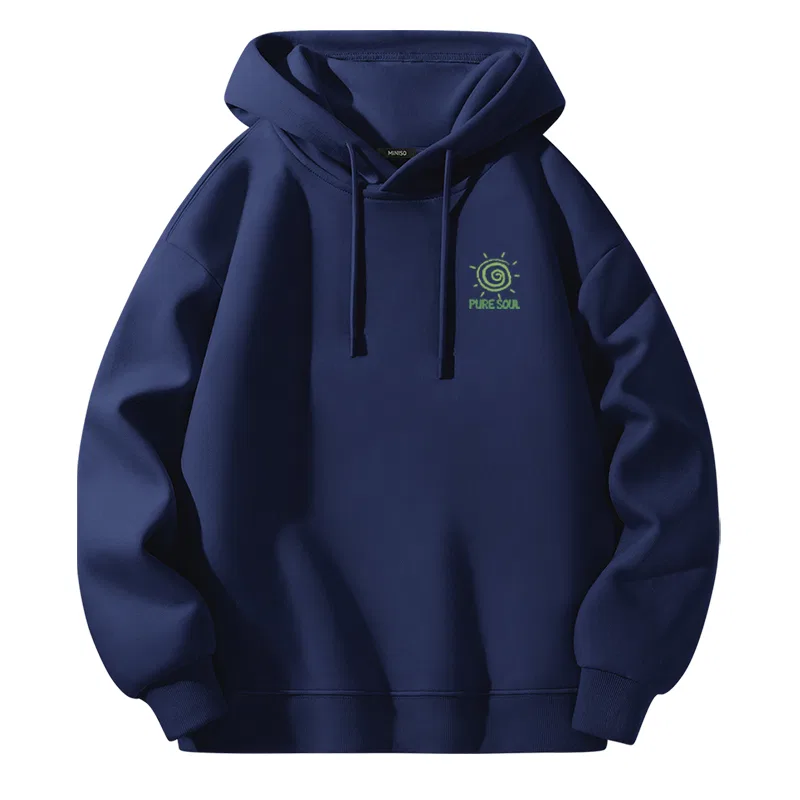 Детский худи свободного кроя MINISO, Navy Blue