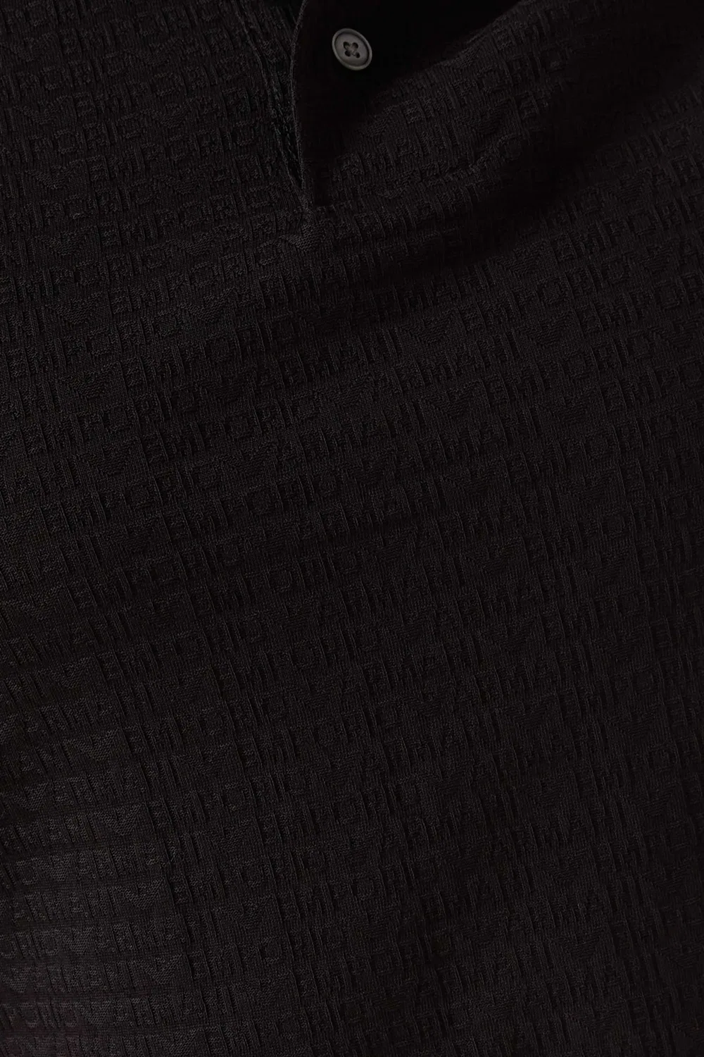 Поло хлопковое с текстовым логотипом EA Emporio Armani, черный — фото 4