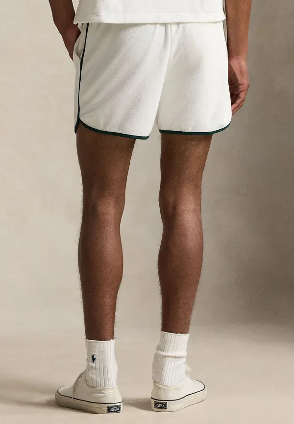 Шорты хлопковые Wimbledon 4.5-inch relaxed fit short Polo Ralph Lauren, White, белый — фото 3