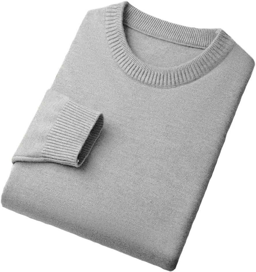 

Мужской свитер Slim Fit с круглым вырезом легкий вязаный пуловер