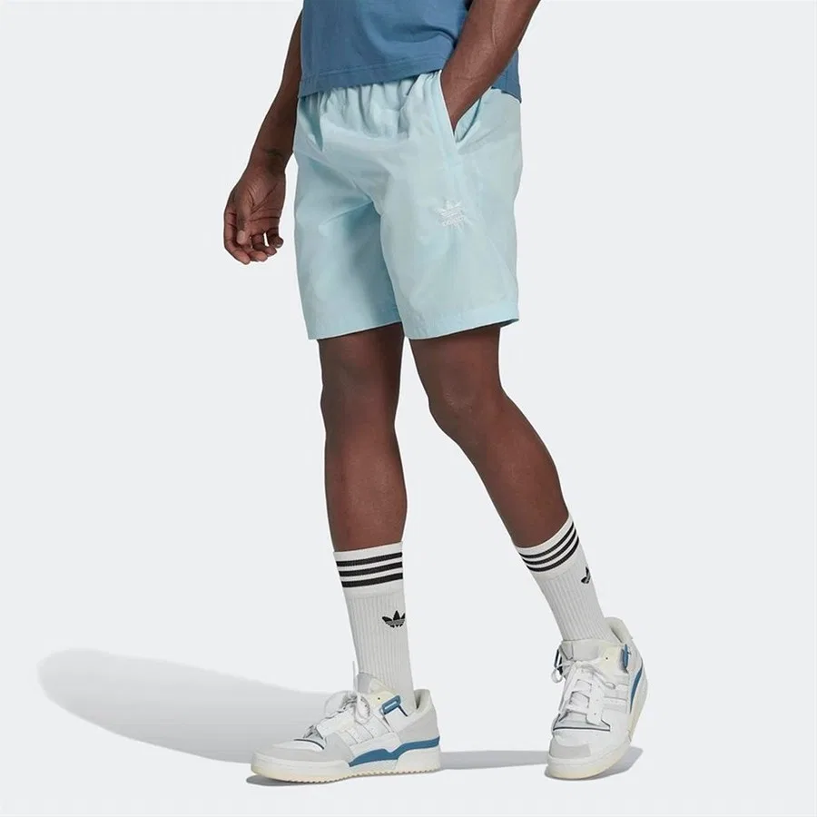 Спортивные шорты с принтом Trace Woven Sho adidas, Светло-синий