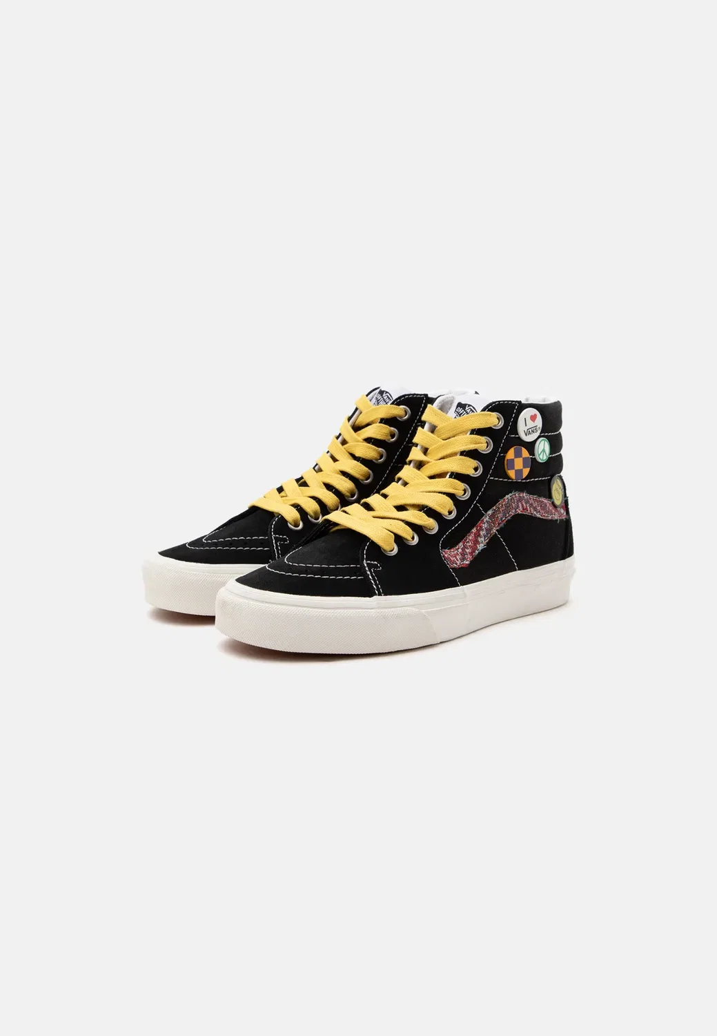 Sk8-Hi унисекс - высокие кроссовки Vans, Black/Marshmallow — фото 2