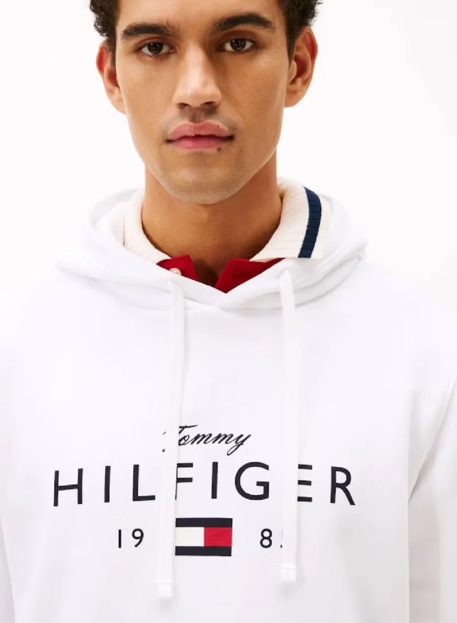Худи Tommy Hilfiger Logo Graphic Flex, белый — фото 2