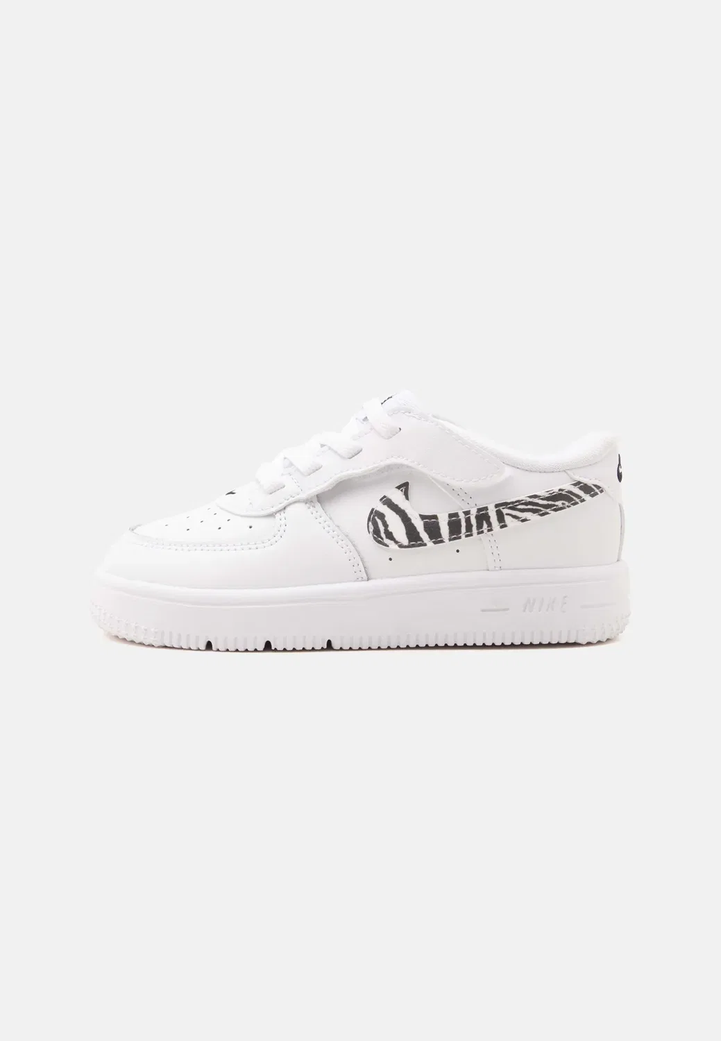 Кроссовки Force 1 с низким принтом, унисекс Nike Sportswear, White/Black