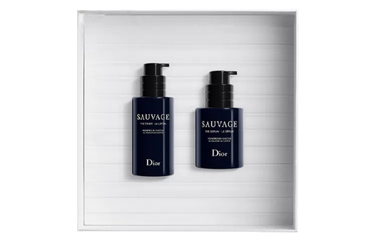 Мужской набор для ухода за кожей с тонером и сывороткой, DIOR, Black — фото 2