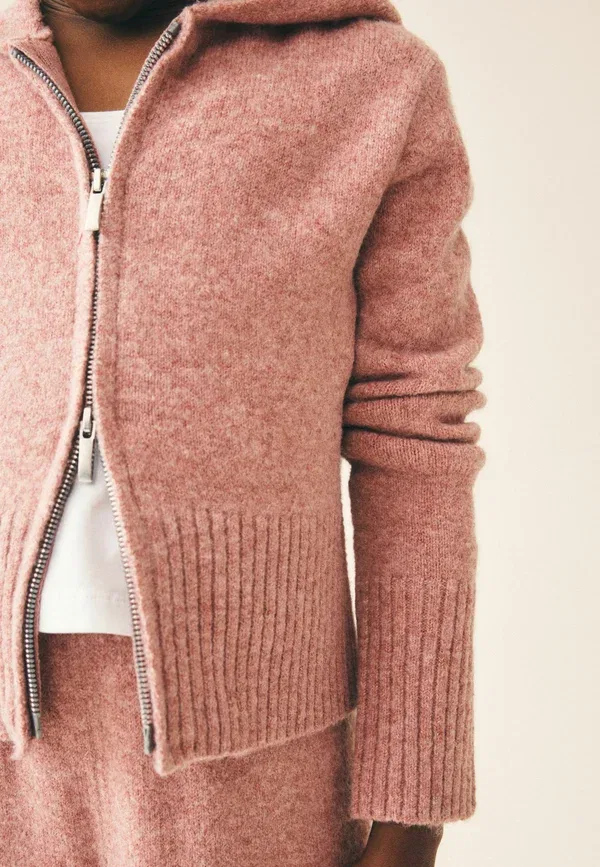 Комплект трикотажный худи и брюки Regular fit Next, розовый — фото 4