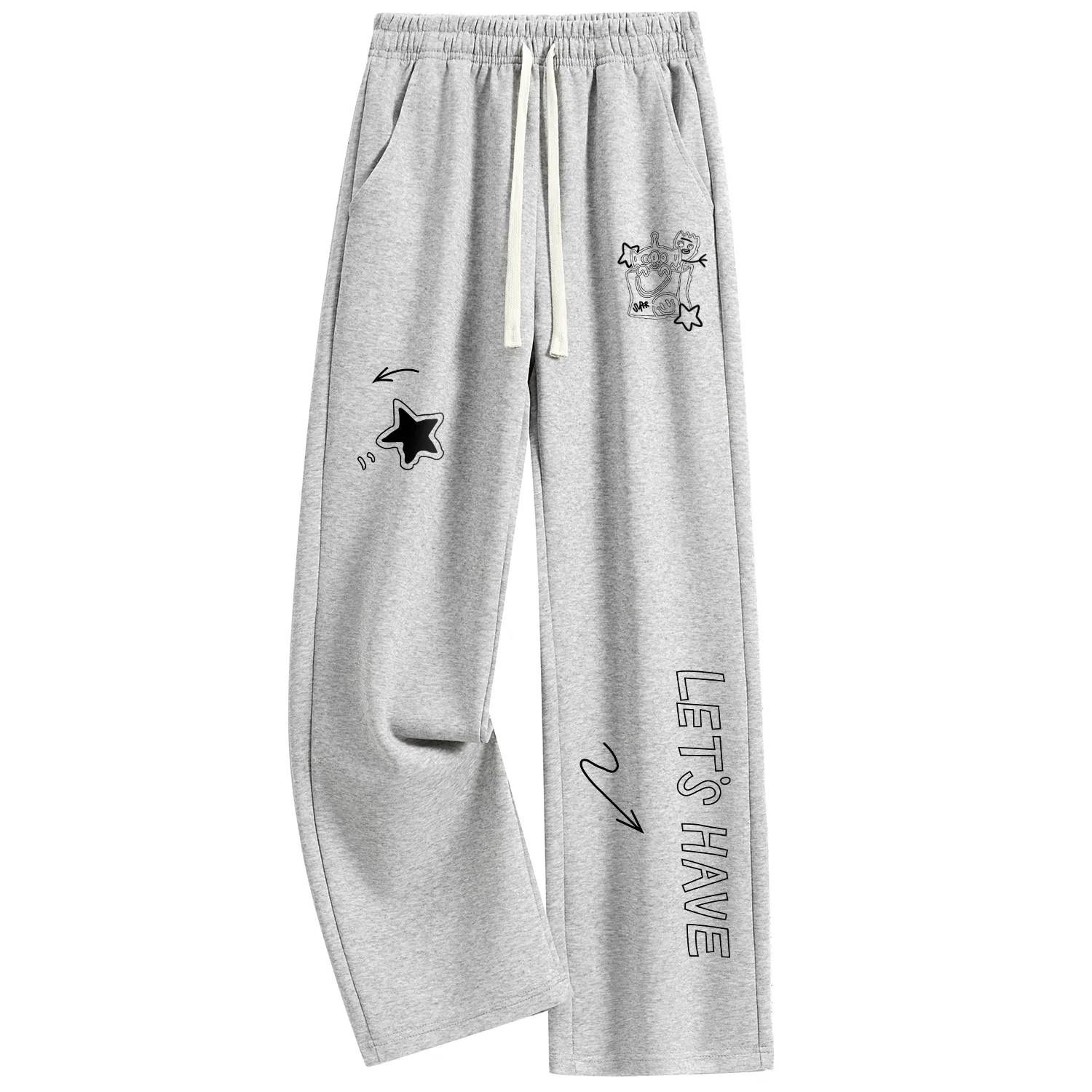 Детские брюки повседневные прямого кроя Disney, Light Gray