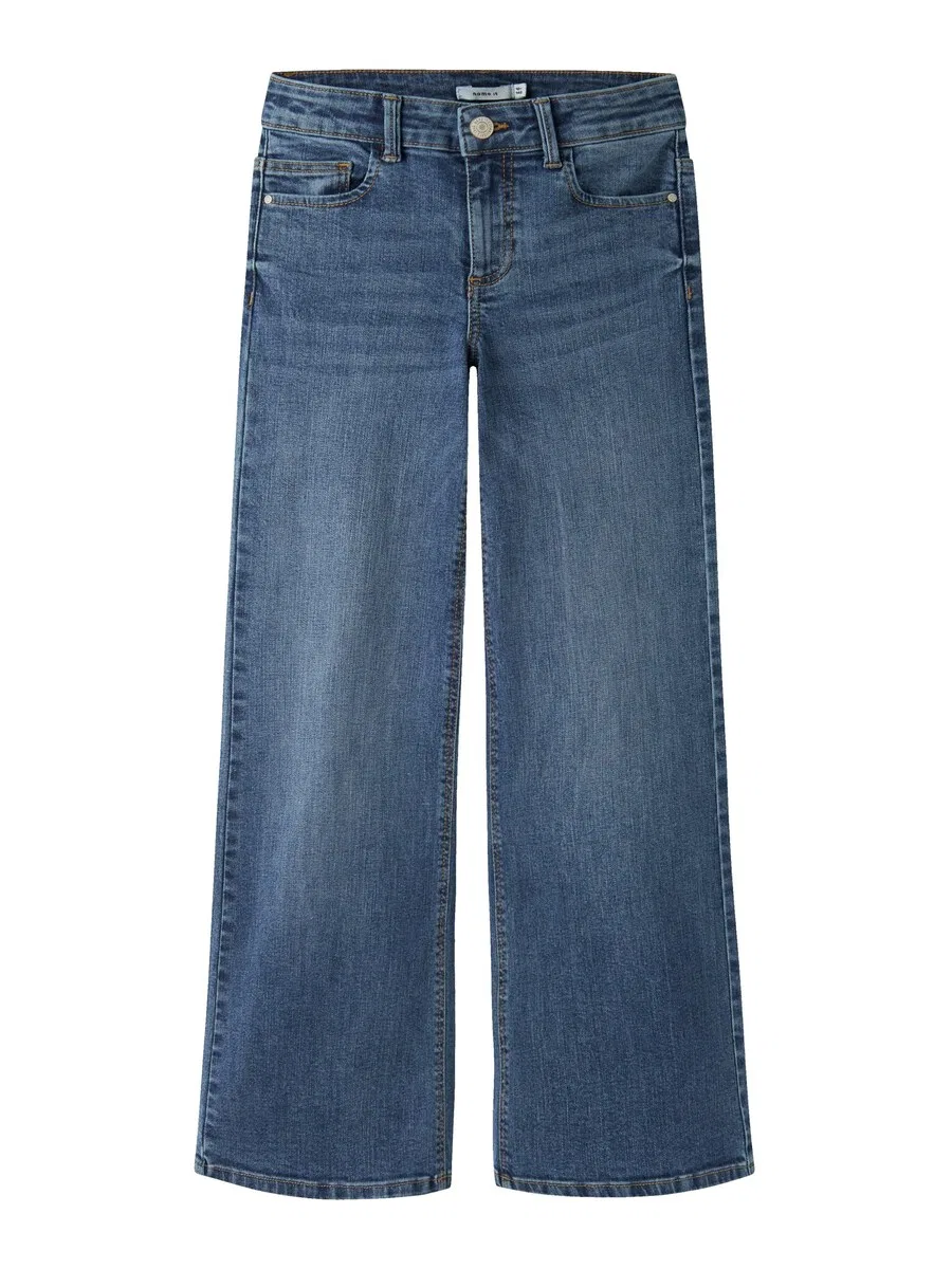 Джинсы NAME IT Wide leg Jeans 'NKFPolly' синего цвета