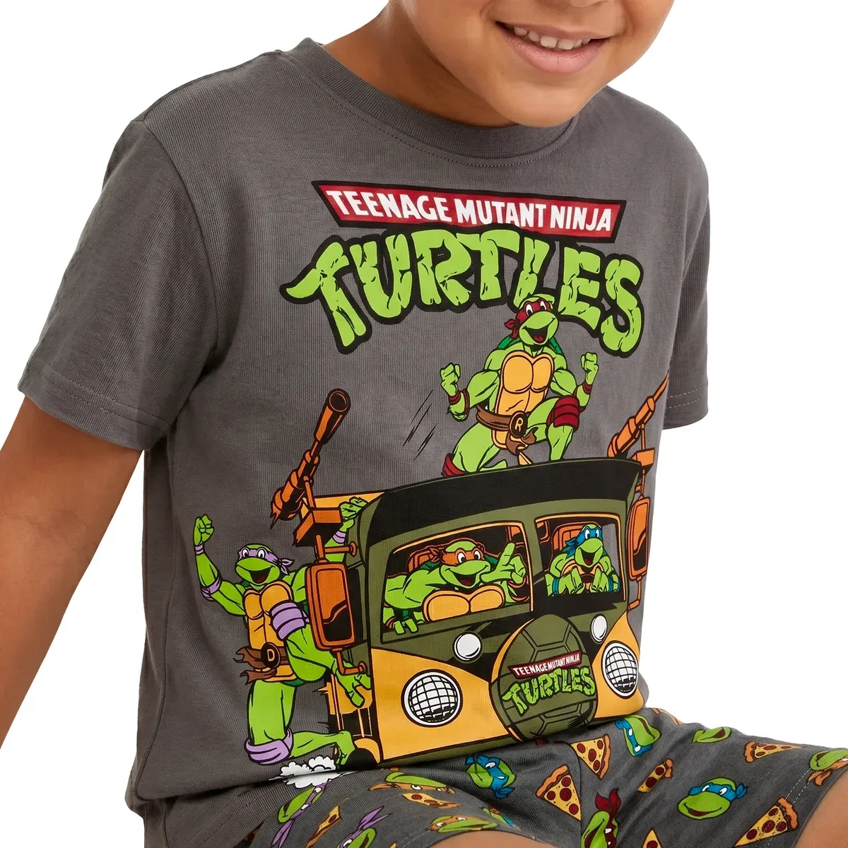 Детская пижама с коротким рукавом Teenage Mutant Ninja Turtles, Multi — фото 3