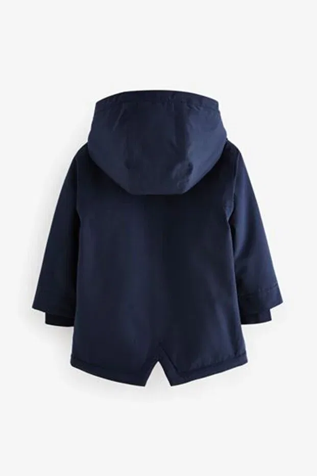 Детское пальто для мальчиков с капюшоном Next Baby, Navy Blue — фото 2