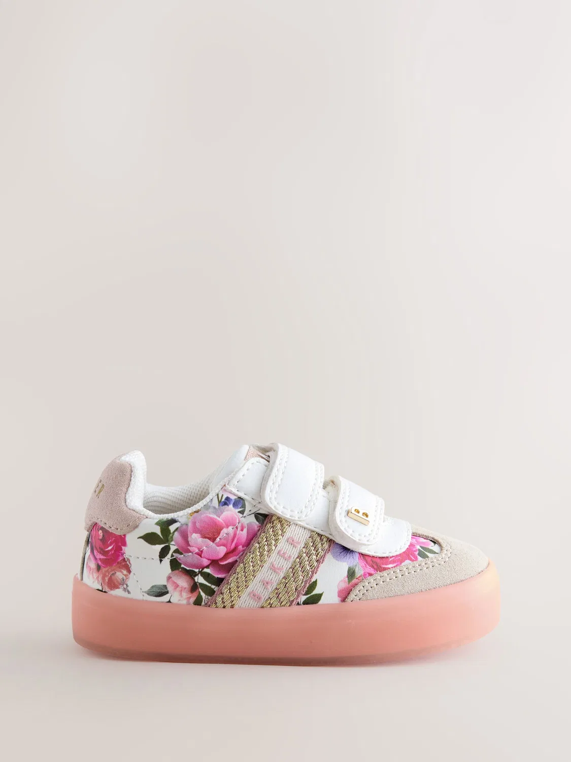 Кроссовки с цветочным принтом Baker by Ted Baker Tape, розовые