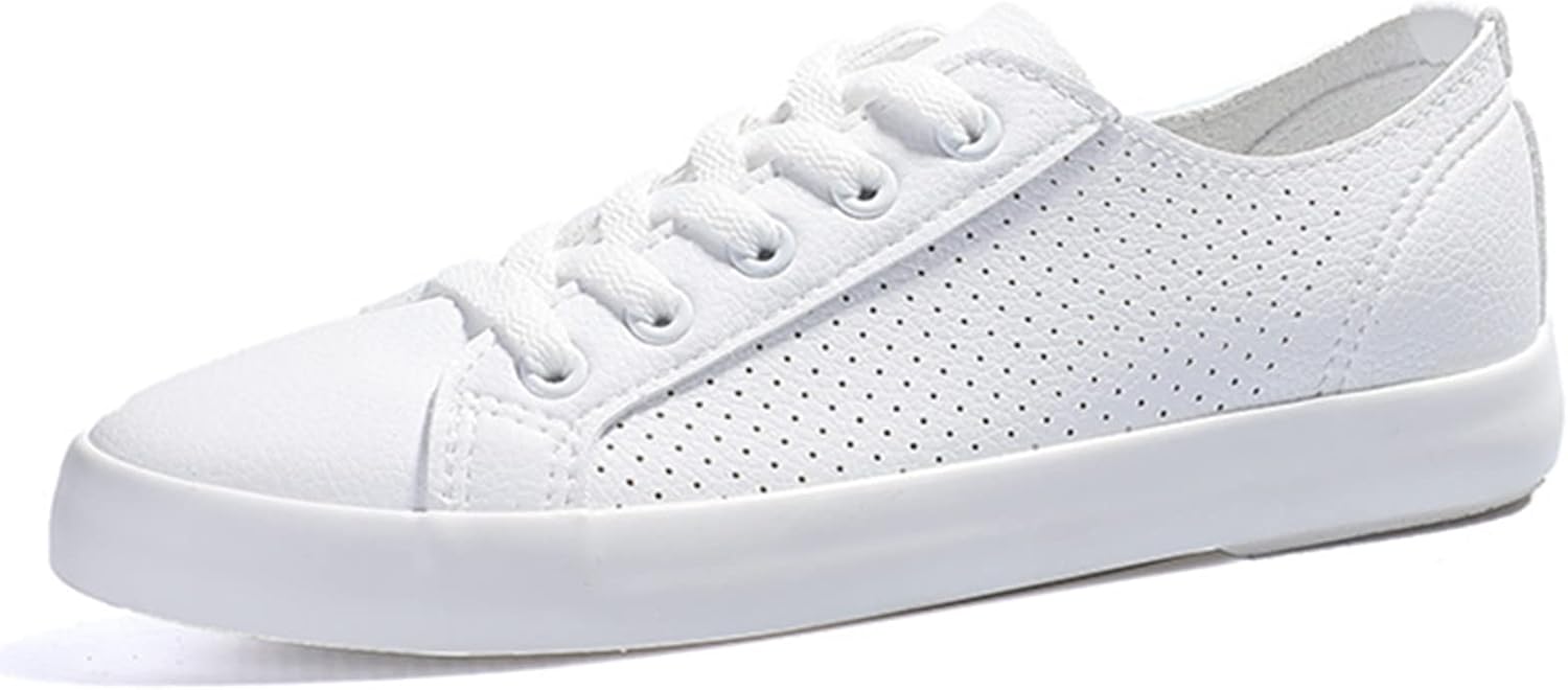 

Унисекс кроссовки Julymens для мужчин и женщин, мягкие с микрофиброй и кожей, дышащие, с перфорацией, на шнуровке, спортивные, белый