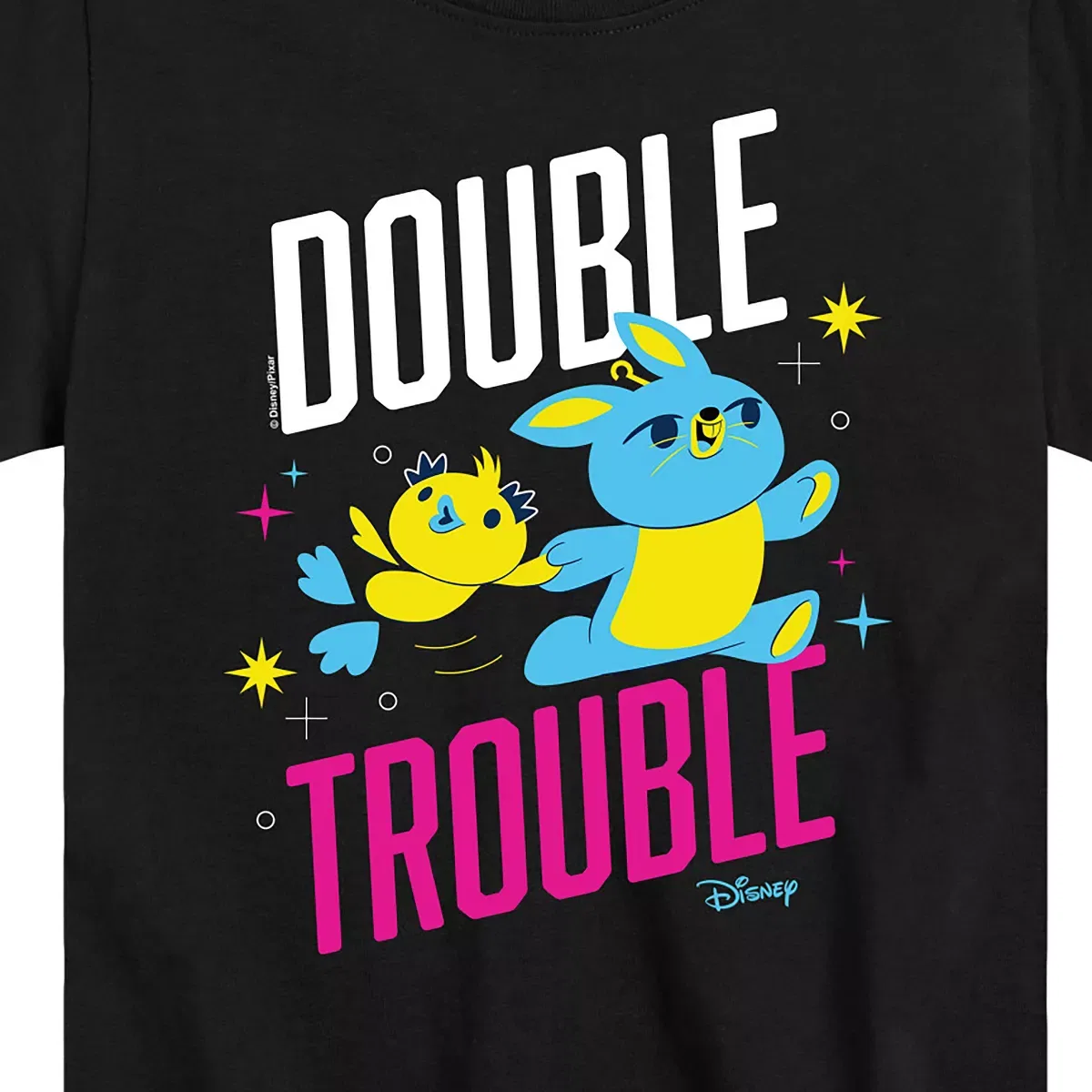 Детская футболка с принтом Double Trouble Disney, Черный — фото 2