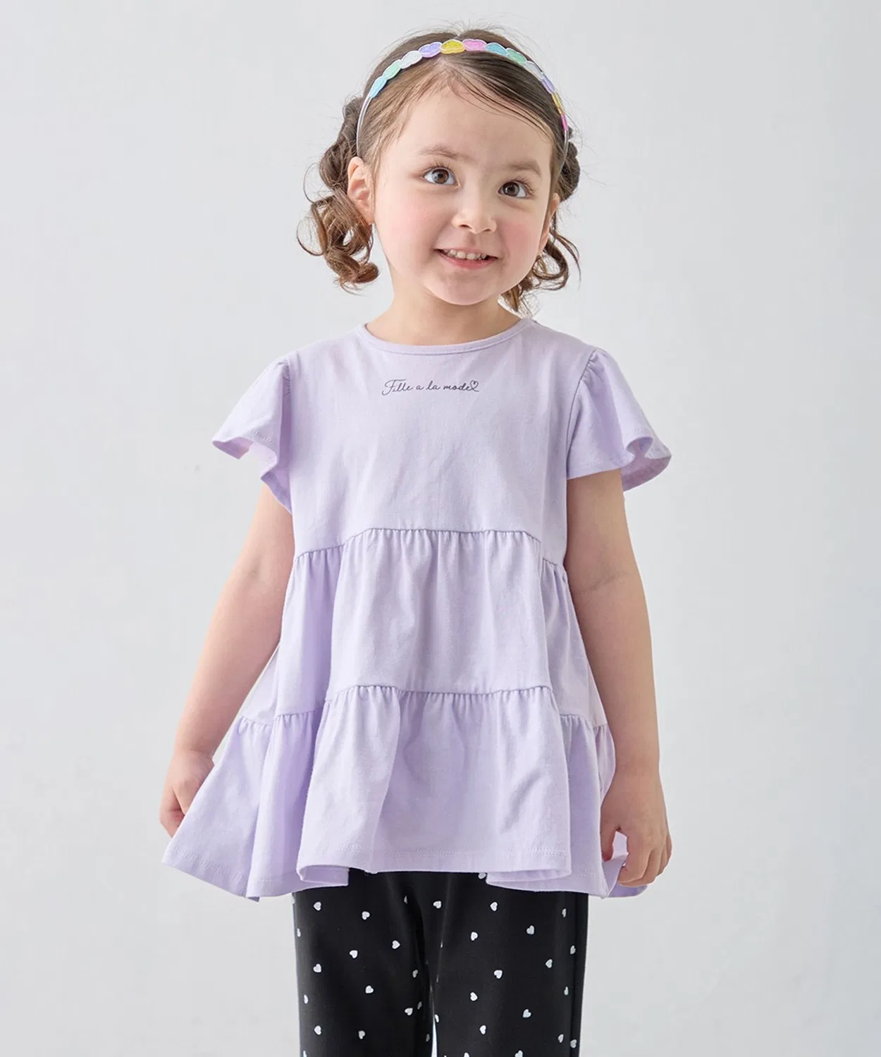 Детская туника с длинным рукавом модель ANY, Lilac
