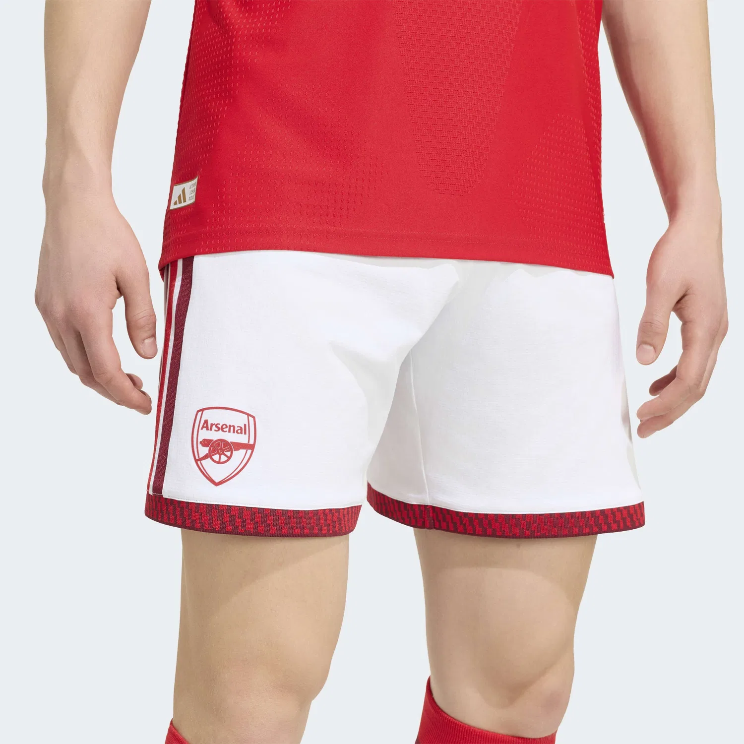 Спортивные шорты Adidas Performance Regular Workout Pants FC Arsenal 26/27 Authentic белого цвета — фото 4
