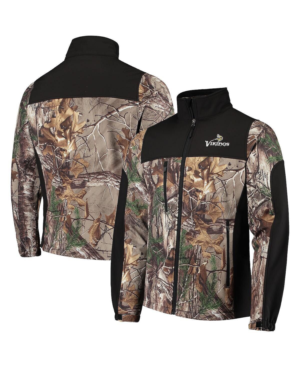 

Мужская куртка realtree camo и black minnesota vikings circle hunter softshell с молнией во всю длину Dunbrooke, мульти