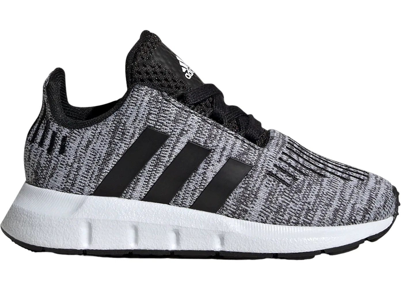 Детские кроссовки для бега с классическим шнурованием Adidas Swift Run 1.0, Core Black Cloud White