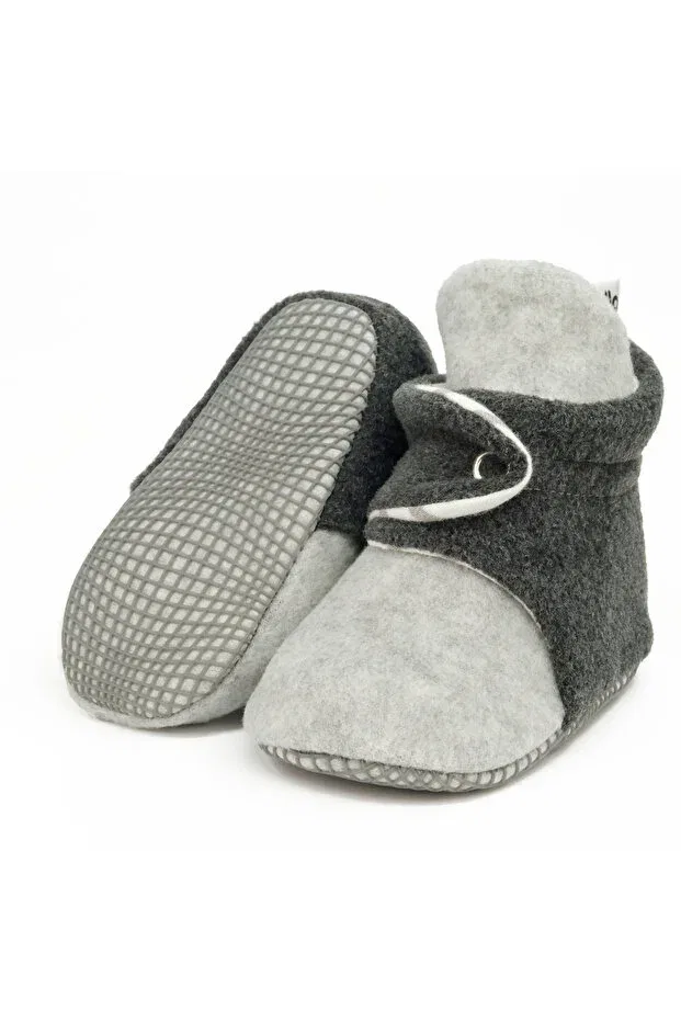 Детские пинетки из органического хлопка Ella Bonna, Gray-Anthracite