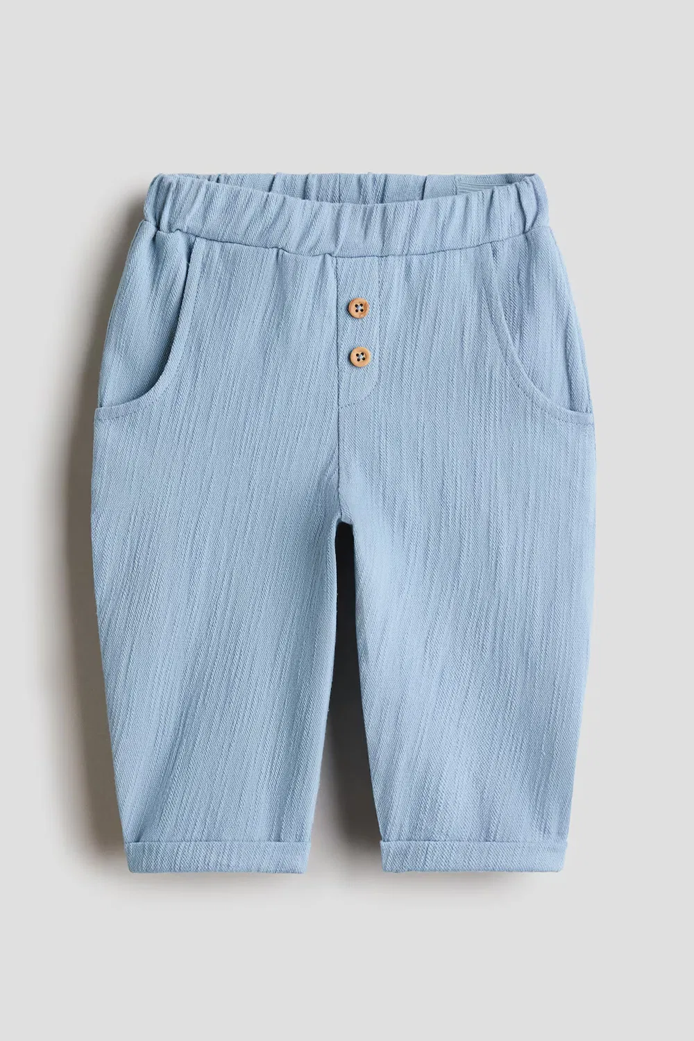 Брюки из фактурного трикотажа H&M, Hellblau
