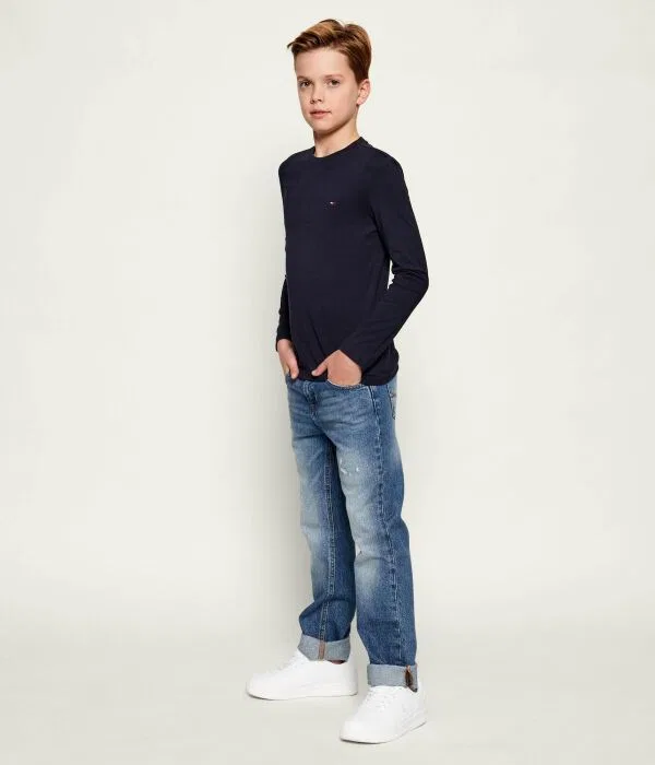 Детский комплект лонгсливов 2-Pack Relaxed Fit Tommy Hilfiger, зеленый — фото 2