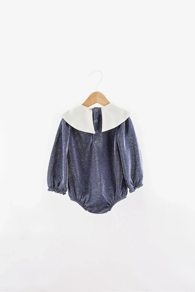 Детский комбинезон для девочек с длинным рукавом bailey Le Mabelle, Navy Blue — фото 2
