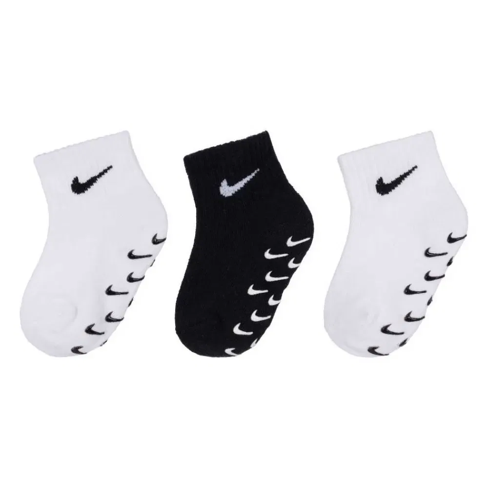 Носки спортивные Nike Gripper S Quarter 3 пары Nike, белый