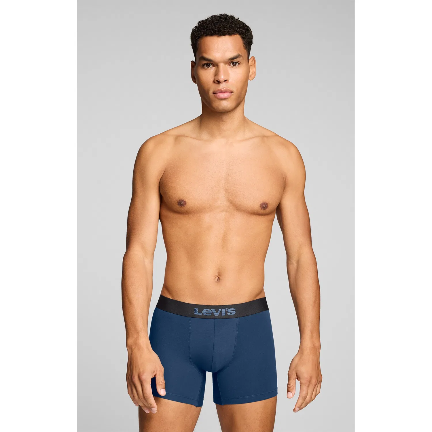 Мужские боксеры из хлопкового стрейча Levi's, Dark Blue — фото 3