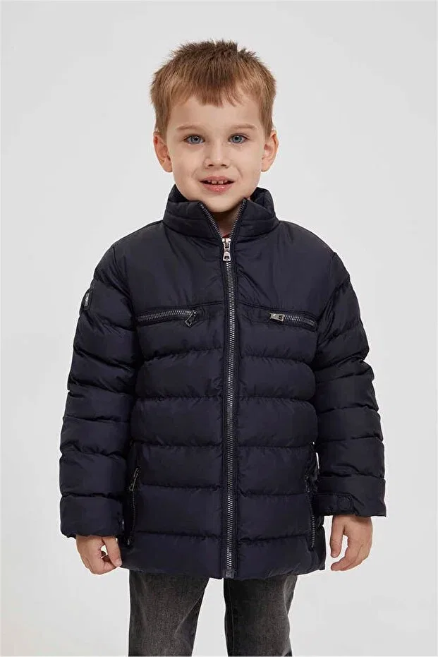 Детское пальто для девочек с длинным рукавом Lee Cooper, Navy Blue — фото 3